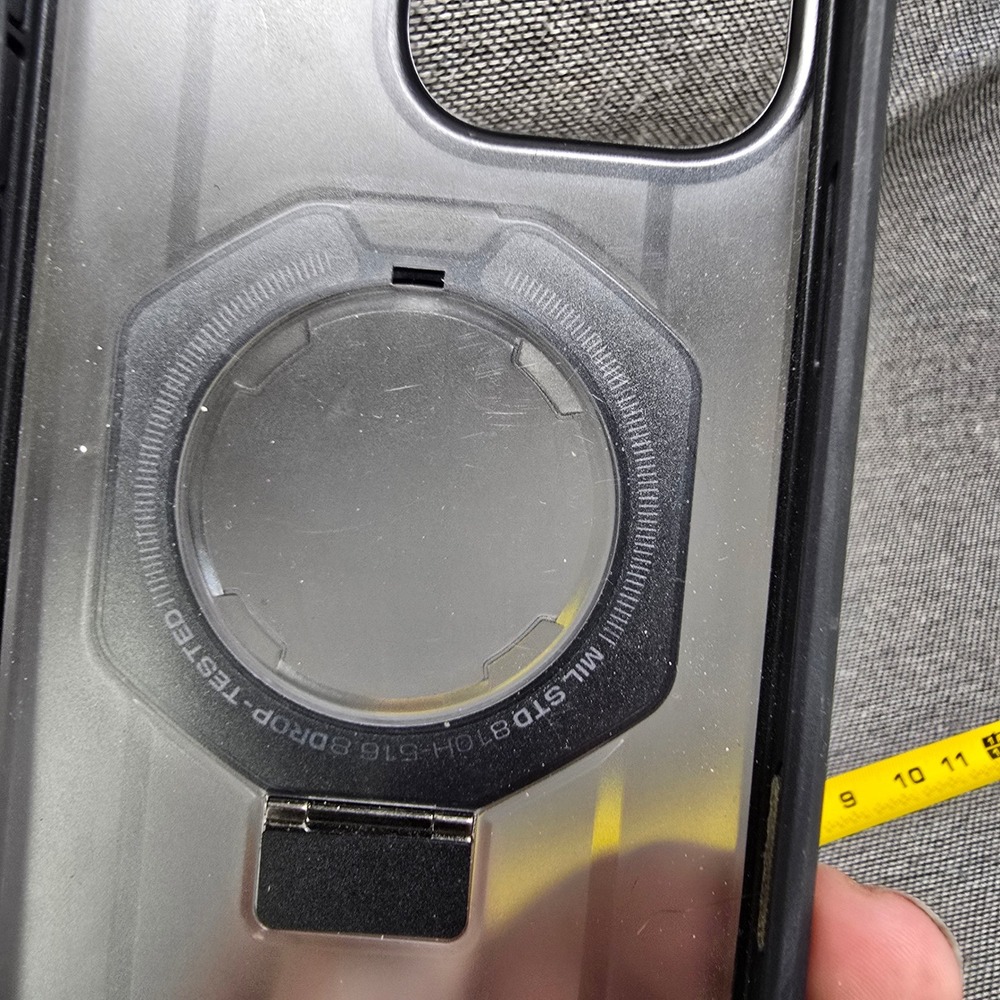 SUPCASE iPhone 15 Pro Max Case MagSafe Kickstand Black Translucent Good Rugged - Picture 5 of 6
